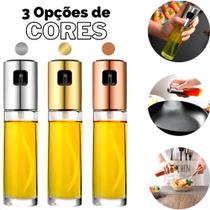 Spray Borrifador Pulverizador Galheteiro Culinário Óleo Azeite Vinagre Vidro Cores 100ml - DTPL