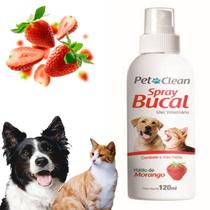 Spray Bucal Cachorro Gato 120ml Contra Mau Hálito Pet Clean