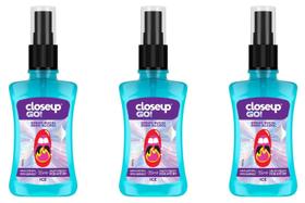 Spray Bucal Ice Zero Álcool Close Up Go 35ml Kit com 3