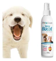 Spray Bucal Mau Hálito Para Cachorro Gato Pet Clean 120 Ml