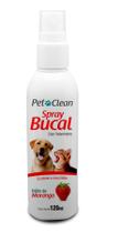 Spray Bucal Morango Cães e Gatos Pet Clean 120ml