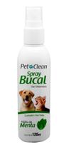 Spray bucal para cachorro e Gatos menta pet clean 120 ml