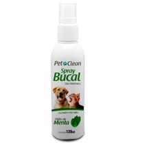 Spray Bucal Pet Clean Menta Para Cães E Gatos 120ml