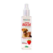 Spray Bucal Pet Clean Morango - Cães e Gatos 120ml