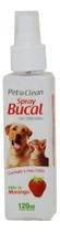 Spray Bucal Pet Clean Sabor Morango Para Cães E Gatos 120 Ml