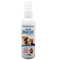 Spray Bucal Pet Clean Tutti-Frutti Para Cães E Gatos 120ml