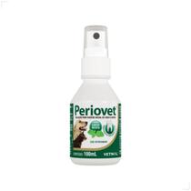 Spray Bucal Pet Vetnil Periovet 100ml hálito Menta cães gato Spray Bucal Pet Vetnil Periovet 100ml hálito Menta cães gato