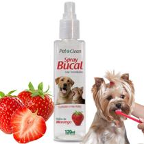 Spray Bucal PetClean 120ml Hálito Fresco Cachorro Gato Cães Pet