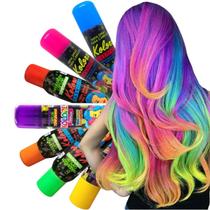 Spray Cabelo Tinta Temporaria Colorida - Kolore kit 4 cores