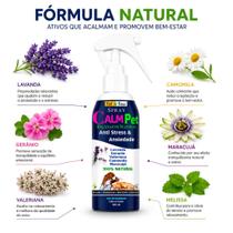 Spray Calmante Natural Cães e gatos Calm Pet Petfleur com Blend de Óleos Essenciais para Cães e Gatos 120ml Spray Calmante Natural Cães e gatos Calm Pet Petfleur com Blend de Óleos Essenciais para Cães e Gatos 120ml