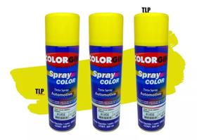 Spray Colorgin Amarelo Automotiva Imperial 5un