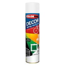 Spray Colorgin Decor Multiuso Branco Fosco 360ml - Resina Acrílica - Uso Interno e Externo Spray Colorgin Decor Multiuso Branco Fosco 360ml - Resina Acrílica - Uso Interno e Externo