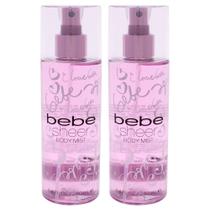 Spray corporal Body Mist Bebe Sheer para mulheres, 250 ml, pacote com 2