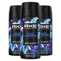 Spray corporal desodorante AXE Fine Fragrance Blue Lavender 120 ml, 3 unidades