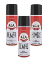 Spray corporal desodorante HOMBRE Red Classic para homens 156g (3x) Spray corporal desodorante HOMBRE Red Classic para homens 156g (3x)
