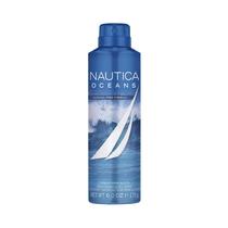 Spray corporal desodorizante Nautica Oceans 180 ml sem álcool Spray corporal desodorizante Nautica Oceans 180 ml sem álcool