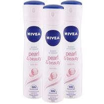 Spray Corporal NIVEA Long Lasting 48h - Frescor Pérola (150ml x 3)