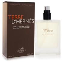 Spray corporal TERRE D'HERMES 100mL sem álcool para homens