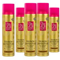 Spray corretivo de raiz STYLE EDIT DARK BLONDE 118 ml - pacote com 5
