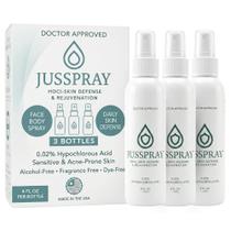 Spray de Ácido Hipocloroso Jusspray 128ml Névoa Facial e Corporal Spray de Ácido Hipocloroso Jusspray 128ml Névoa Facial e Corporal