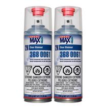 Spray de aerossol Max USC 2K de alto brilho Clearcoat (pacote com 2)