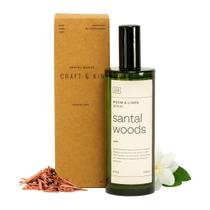 Spray de ambiente Craft & Kin Santal Woods 200 ml de longa duração Spray de ambiente Craft & Kin Santal Woods 200 ml de longa duração