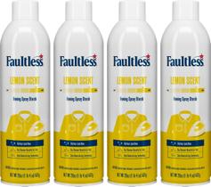 Spray de amido para lavanderia sem falhas com aroma de limão 600 ml (pacote com 4)