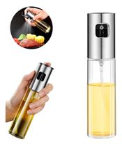 Spray de Azeite e Temperos 100ml Vidro Transparente e Controle Saudável