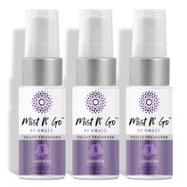 Spray de banheiro Mist N' Go by Omaze, eliminador de odores, lavanda, 30 ml x 3 Spray de banheiro Mist N' Go by Omaze, eliminador de odores, lavanda, 30 ml x 3