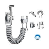 Spray De Bidê De Aço Inoxidável Portátil Com Bico Autolimpante Conjunto Para Banheiro Spray De Bidê De Aço Inoxidável Portátil Com Bico Autolimpante Conjunto Para Banheiro