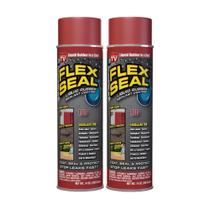 Spray de borracha sobre revestimento selante Flex Seal 414ml vermelho, pacote com 2