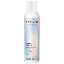 Spray de Brilho Capilar Final Style 150ml Cadiveu com Ação Antifrizz Nutrição Proteção e Fragrância Luxuosa Spray de Brilho Capilar Final Style 150ml Cadiveu com Ação Antifrizz Nutrição Proteção e Fragrância Luxuosa