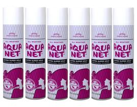 Spray de cabelo Aqua Net Extra Super Hold 3 Fresh Scent 330 ml x6