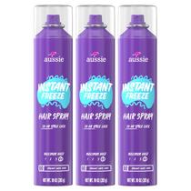Spray de cabelo Aussie Instant Freeze Extreme Hold 300 ml, pacote com 3 Spray de cabelo Aussie Instant Freeze Extreme Hold 300 ml, pacote com 3