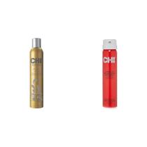 Spray de cabelo CHI Keratin Flex Finish 10 onças e Enviro 54 2,6 onças