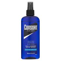 Spray de cabelo Consort para homens Extra Hold, sem perfume, 240 ml x 4
