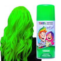 Spray de Cabelo Maluco Temporário Verde p/ Carnaval Festas Spray de Cabelo Maluco Temporário Verde p/ Carnaval Festas