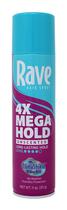 Spray de cabelo Rave 4X Mega Unscented 325 ml, pacote com 8 Spray de cabelo Rave 4X Mega Unscented 325 ml, pacote com 8