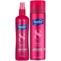Spray de cabelo Suave Max Hold sem perfume 325 ml + perfumado 325 ml Spray de cabelo Suave Max Hold sem perfume 325 ml + perfumado 325 ml