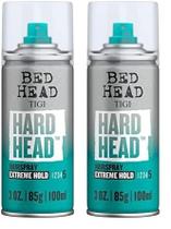 Spray de cabelo TIGI Bed Head Hard Head Extra Hold 90 ml (pacote com 2) Spray de cabelo TIGI Bed Head Hard Head Extra Hold 90 ml (pacote com 2)