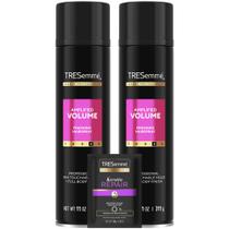 Spray de cabelo TRESemmé Total Volume, pacote com 2 unidades e máscara reparadora de queratina