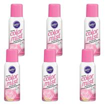 Spray de cor alimentar Wilton Pink Color Mist 42g (pacote com 6)