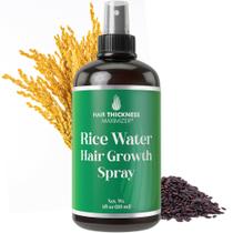 Spray de crescimento de cabelo Maximizador de espessura de cabelo Rice Water Vegan