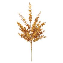 Spray de eucalipto artificial Vickerman 71 cm Gold Glitter, pacote com 2 Spray de eucalipto artificial Vickerman 71 cm Gold Glitter, pacote com 2
