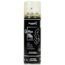 Spray De Glitter Dourado Para Folia Carnaval Matine Para Uso Corpo Cabelo E Roupa
