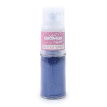 Spray de Glitter Maquiagem Azul Com Textura em pó para Festa Fantasia 1Un
