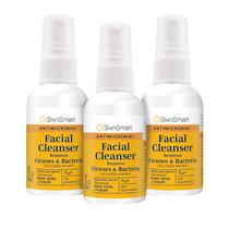 Spray de Limpeza Facial SkinSmart Antimicrobiano - 60ml (Pacote com 3)