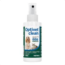 Spray de Limpeza Ocular Para Pets Optivet Clean Vetnil - 100mL Spray de Limpeza Ocular Para Pets Optivet Clean Vetnil - 100mL