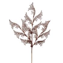 Spray de Natal artificial Vickerman Chocolate Glitter 27cm