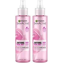 Spray de Névoa Facial Garnier com Água de Rosas - 130ml (2 Unidades)
